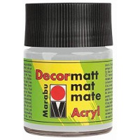  Flacon de 50 ml Peinture acrylique "Decormatt" Argent metallique