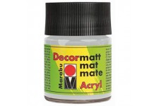  Flacon de 50 ml Peinture acrylique "Decormatt" Argent metallique