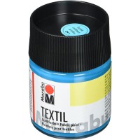 Textil Bocal 50 ML, Peinture, Tissu, Bleu Caraibe, 5 x 5 x 7.7 cm