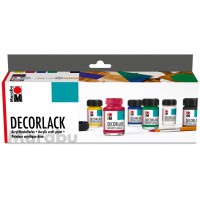 6 peintures acryliques deco Effet Brillant