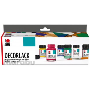 6 peintures acryliques deco Effet Brillant