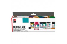 6 peintures acryliques deco Effet Brillant