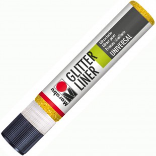 Peinture Glitter-Liner, Jaune Scintillant, 25 ML,