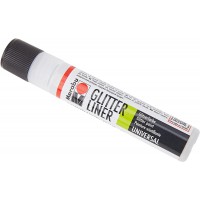 Peinture Glitter-Liner 25 ML Blanc Scintillant