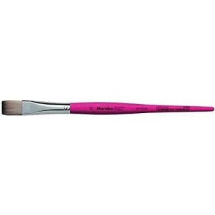 - Pinceau plat en poils synthetiques pour decoration et loisirs - Taille 20