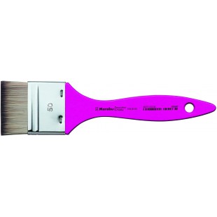 Pochoir Motif Decor et Hobby Large Nombre 50 synthetique de Haute qualite Pinceau de Peinture, Bois, Magenta