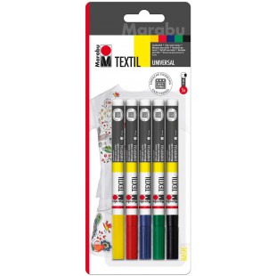 marqueur de Textiles Textil Painter, Blister de 5