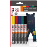 Marqueur Textiles Textil Painter Plus, Blister de 5