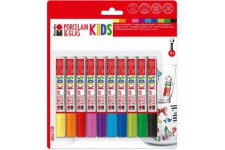 0125000000084 Noir, Bleu, Vert, Rouge, Jaune 10piece(s) marqueur a peinture - Marqueurs a peinture (Noir, Bleu, Ver