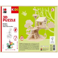 Kids Puzzle 3D en Bois 37 pieces, Environ 28 x 26 cm, 10124360, Cabane
