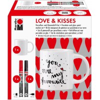 Marabu 123000000102 - Ensemble de Tasses Love & Kisses