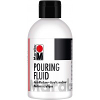 Pouring Fluid Acrylique liquide, medium de lissage fluide, technique de la peinture fluide et coulees - Ameliore les proprietes 