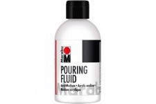 Pouring Fluid Acrylique liquide, medium de lissage fluide, technique de la peinture fluide et coulees - Ameliore les proprietes 