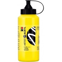 12200075919 Artist Acrylique Jaune primaire 500 ml Peinture acrylique fine de qualite artiste a  base d'eau Consistance pastel H