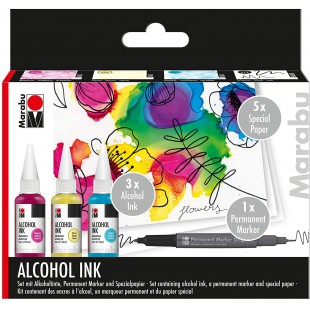 Set Alcohol Ink FLOWERS