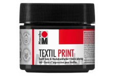17030050974 - Textil Print - Noir - 100 ml - Serigraphie et haute pression a  base d'eau - Inodore et resistante a  la lumiere -