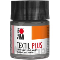 Textil Plus Peinture pour Tissus fonces, Gris, 50 ML