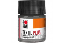 Textil Plus Peinture pour Tissus fonces, Gris, 50 ML