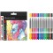 Graphix Lot de 12 marqueurs permanents Significant avec pointe double de 1 a  2 mm et 0,5 mm Couleurs brillantes, encre a  secha