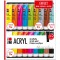 Peinture acrylique , multicolore, 36ml