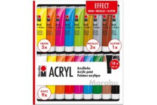 Peinture acrylique , multicolore, 36ml