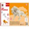 0317000000022 Kids 3D Puzzle en Bois Lion 34 pieces env. 19,5 x 13 cm, Marron