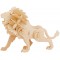 0317000000022 Kids 3D Puzzle en Bois Lion 34 pieces env. 19,5 x 13 cm, Marron