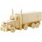 0317000000004 Kids 3D Puzzle en Bois pour Camion, 38 pieces, env. 19 x 8 cm, Marron