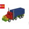 0317000000004 Kids 3D Puzzle en Bois pour Camion, 38 pieces, env. 19 x 8 cm, Marron