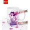 - Kids Ensemble de Peinture Verre avec Tasse Blanche et 2 Crayons en Porcelaine Rose et Violet, 10128929