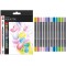 Aqua Pen Graphix Ice Baby Lot de 12 feutres Couleurs Brillantes Encre a  Base d'eau Double Pointe pour Aquarelle, colore, taille