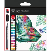 014600000104 014600000104 Fineliner Graphix, hypnotize, brillant, epaisseur de trait env. 0,5 mm, encre pigmentee a  base d'eau,