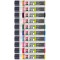 180500009882 - Lot de 10 bougies de 25 ml, couleur cremeuse a  base d'eau, resistant a  la lumiere, sans odeur, resistant aux in