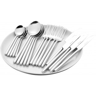 142-030 / Silke Service de couverts 24 pieces Acier 18/0 poli