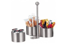  Boston Set "Snack & Dip" Acier 18/10 brosse Coffret 4 pieces