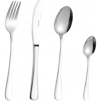 Sylvia - Lot de 24 Couverts Sylvia en INOX 18/0, Poli, 2,2/2,0 mm d'epaisseur
