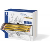 Staedtler - Lot de 100 Crayons a  papier Noris HB dans boite distributeur 120HBCA1 P