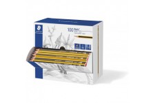 Staedtler - Lot de 100 Crayons a  papier Noris HB dans boite distributeur 120HBCA1 P
