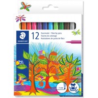 Staedtler Noris 325 - Etui Carton 12 Feutres Coloriage Pointe Moyenne 1 Mm Assortis