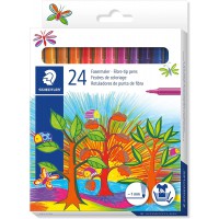 Staedtler Noris 325 - Etui Carton 24 Feutres Coloriage Pointe Moyenne 1 Mm Assortis