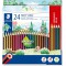 STAEDTLER - Noris colour 185 - Etui carton 24 crayons de couleur assortis en bois upcycle - 20 + 4 offerts - 185 C24P