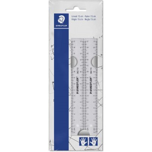 Staedtler 562 - Polybag 2 Regles Plates Transparentes 15 Cm Pour Gauchers & Droitiers