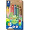 Staedtler Noris Junior, Crayons de couleur a  la cire et aquarellables gros module, Specialement concus pour les enfants, etui c