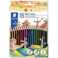 Noris Colour 185 - Etui Carton 18 Crayons De Couleur Wopex Assortis