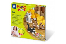STAEDTLER 8043 LYST Form&Play Fimo Kids, Pate a€ Modeler Ultra-Douce, Set Cat, Durcissant Au Four, Instructions Faciles a€ Suivr