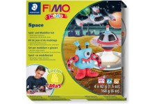 Rayher 34418000 Kit Pate Fimo Kids - 4 x 42 g, Monstres de l'Espace - Niveau 2