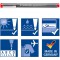 Staedtler Pigment Liner Colour, Feutres tres fins a  encre coloree pigmentee infalsifiable pour ecrire et dessiner, Pointe extra