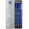 Staedtler Mars Lumograph Aquarell, Crayons graphites aquarellables, Utilisables a  sec ou a  l'eau, Boite en metal avec 5 crayon