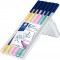 Staedtler Triplus Color 323, Feutres De Couleur"My Pastel Colours", Pointe De 1 Mm, Pour ecriture Et Coloriage, etui Chevalet Av