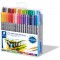 Staedtler Feutres a  double pointe pour ecriture et coloriage, 0.5-0.8 mm et 3 mm & Feutres de coloriage aquarellables a  double